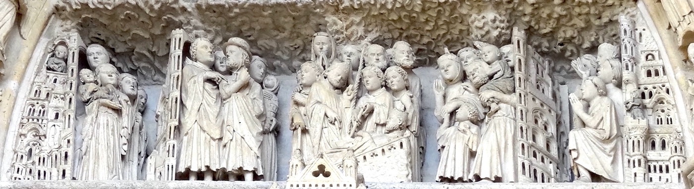 L'invention des reliques de Saint Firmin - Portail de la cathédrale Notre-Dame - Amiens 80
