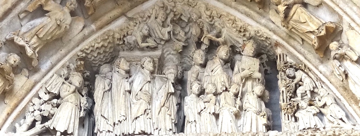 La translation des reliques de Saint Firmin - Portail de la cathédrale Notre-Dame - Amiens 80