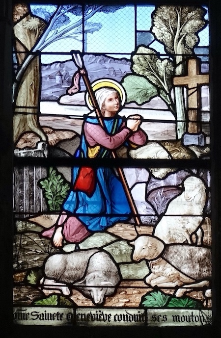 [1] Geneviève conduit ses moutons.<br>Cathédrale Saint Maclou - Pontoise 95