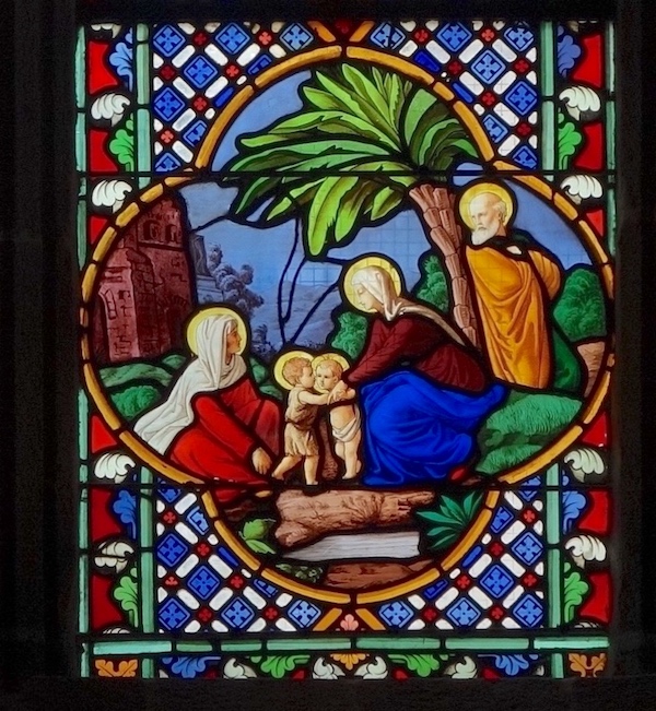 [3] Jean et son cousin Jésus en présence d'Elisabeth et de Marie.<br>Cathédrale St Quentin - Quimper 29