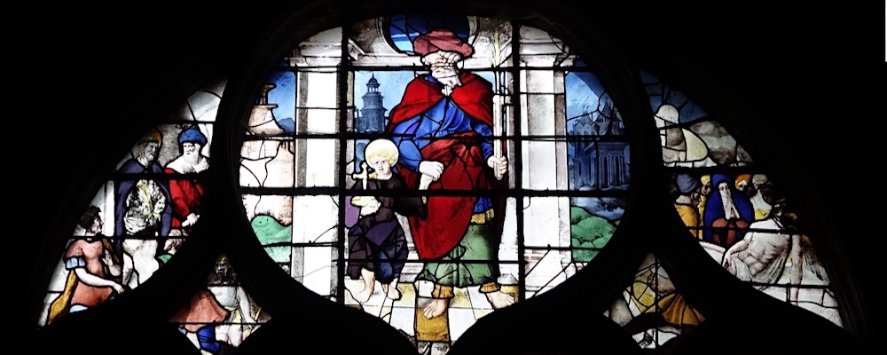 [5] Joseph et Jésus enfant. - Cathédrale Saint Maclou - Pontoise 95