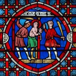 Saint-Mammès<br>Vitrail de la cathédrale Saint-Etienne d'Auxerre 89