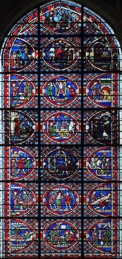 Vitrail de la vie de Saint Mammès - Cathédrale Saint Etienne - Auxerre 89