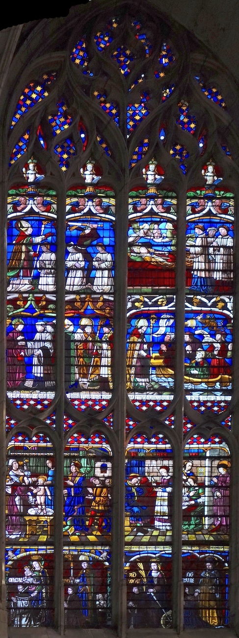 Vitrail de Saint Nicolas - Cathédrale Saint Etienne - Sens 89