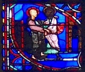 [11] Rencontre de Pierre et de Paul.<br>Cathédrale Notre-Dame - Rouen 76